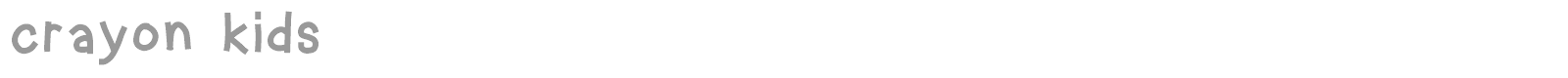 Crayon Kids font preview